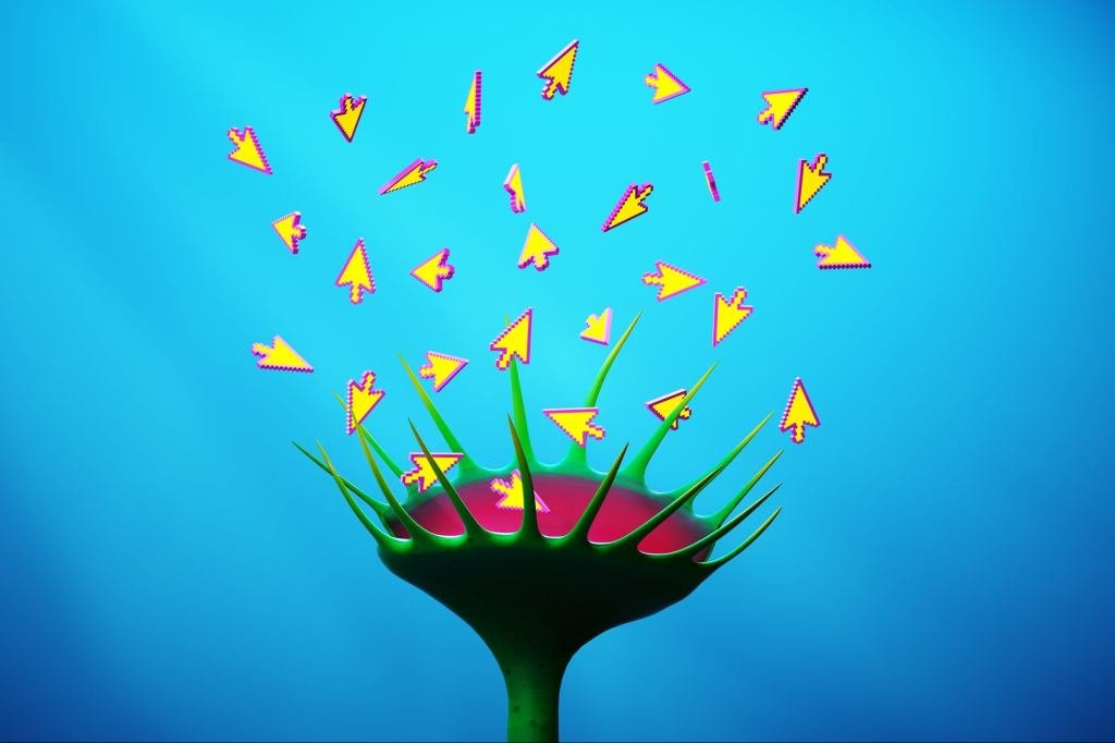 Beyond the Click: How the Zero-Click Economy is Reshaping Digital Strategy for Startups 3 An illustration depicting a magnifying glass over a search bar, with AI-generated answers appearing directly, bypassing traditional website clicks, symbolizing the zero-click economy.