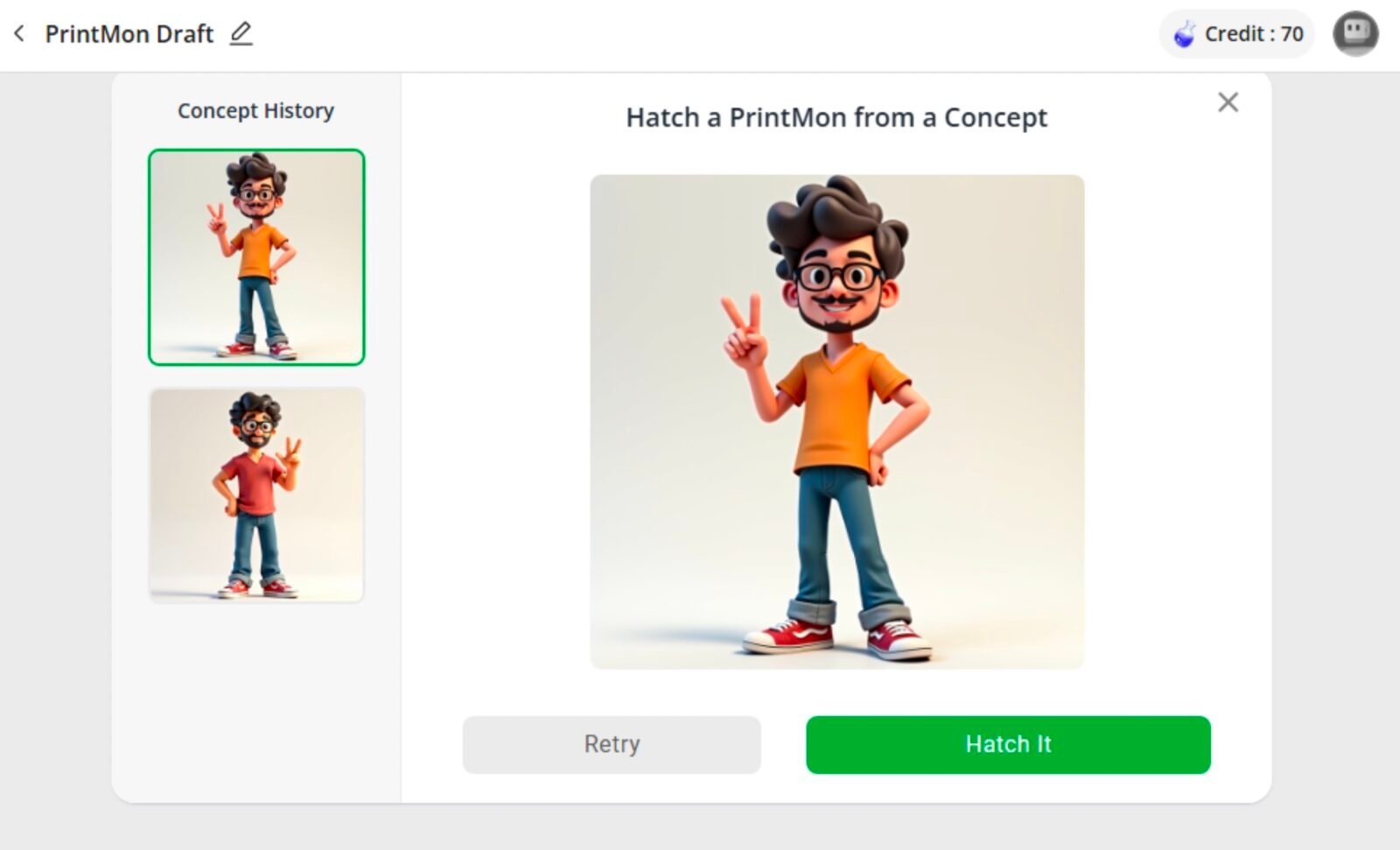 A side-by-side comparison of AI-generated 3D models of a man, showing the evolution from a year ago to today, with varying levels of detail and accuracy.