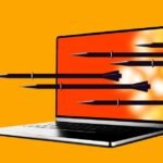 Illustration depicting artificial intelligence and military collaboration, with elements suggesting data collection or surveillance.