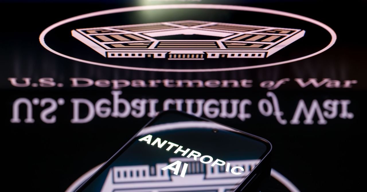 Illustration depicting a clash between artificial intelligence and national security, with a digital brain and a shield.