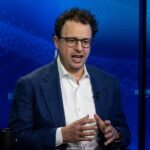 Dario Amodei, co-founder and CEO of Anthropic, speaks during a Bloomberg Television interview.