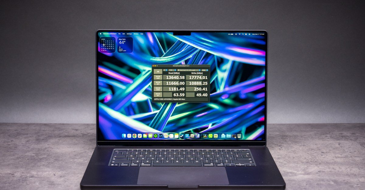 Apple's M5 Max: A Monumental Leap for Older MacBooks, Less So for M4 Owners 3 Apple MacBook Pro 16-inch with M5 Max chip, showcasing its sleek design and powerful internals.
