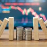 A digital representation of Bitcoin's price chart showing a sharp upward spike, symbolizing market volatility and a short squeeze.