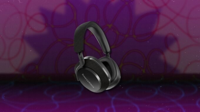 Bowers & Wilkins Px7 S2 ANC headphones in a sleek black finish