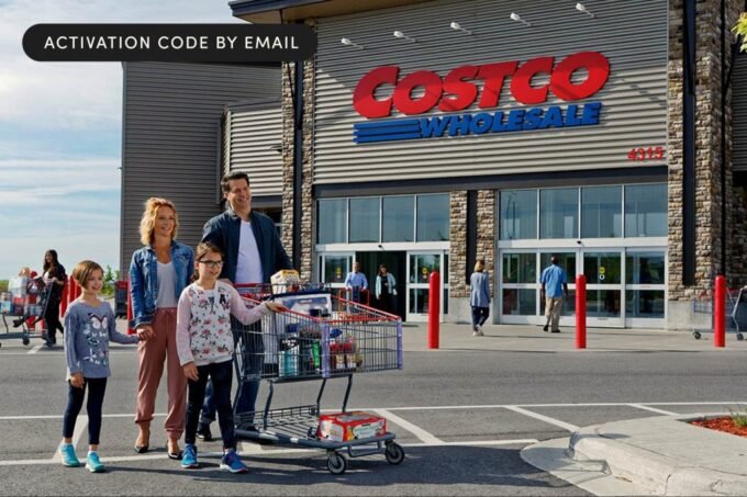 Costco Gold Star Membership card and a $20 Digital Shop Card, symbolizing savings for businesses and households.