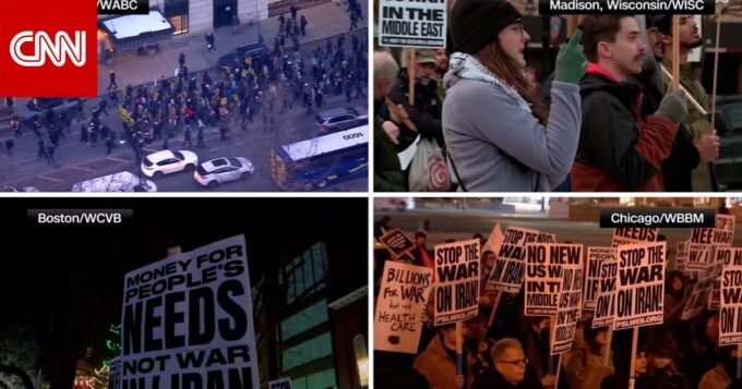 الولايات المتحدة: انقسامات حادة ومظاهرات واسعة بعد العمليات العسكرية في إيران 9 الاحتجاجات الأمريكية وإيران