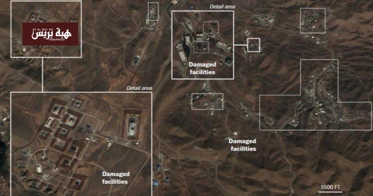 صور أقمار صناعية تظهر الدمار الواسع في منشآت الصواريخ الباليستية الإيرانية بعد الضربات الجوية الأخيرة.