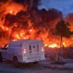 خريطة الشرق الأوسط تظهر مناطق التوتر والصراع بين إيران والولايات المتحدة وإسرائيل ولبنان.