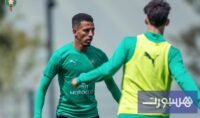 لاعبو المنتخب المغربي خلال حصة تدريبية في مركب محمد السادس لكرة القدم