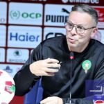 المدرب محمد وهبي يتحدث في ندوة صحفية بعد مباراة المنتخب المغربي والإكوادور