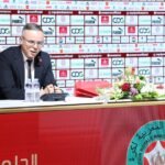 الناخب الوطني محمد وهبي يتحدث في ندوة صحفية حول استعدادات المنتخب المغربي لكأس العالم