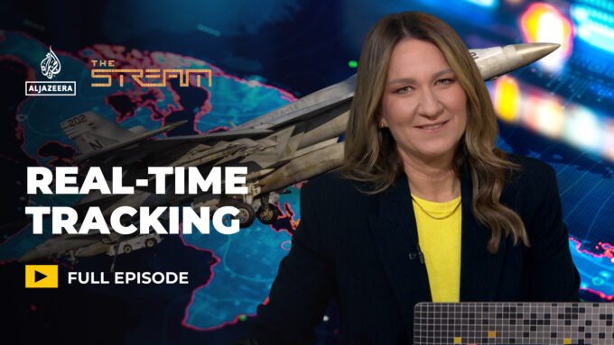 صورة توضيحية لخرائط تتبع الصواريخ أو الطائرات العسكرية عبر الإنترنت