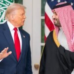 الرئيس الأمريكي دونالد ترمب وولي العهد السعودي الأمير محمد بن سلمان خلال لقاء رسمي