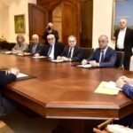 صورة للرئيس نبيه بري يترأس اجتماعاً لهيئة مكتب المجلس النيابي في عين التينة