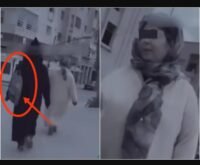 سيدة تظهر في فيديو متداول على منصات التواصل الاجتماعي في مدينة برشيد، المغرب