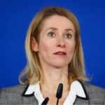 الاتحاد الأوروبي يدعو إلى أقصى درجات ضبط النفس في صراع إيران والشرق الأوسط 6 مسؤولة السياسة الخارجية بالاتحاد الأوروبي كايا كالاس تتحدث في مؤتمر صحفي.