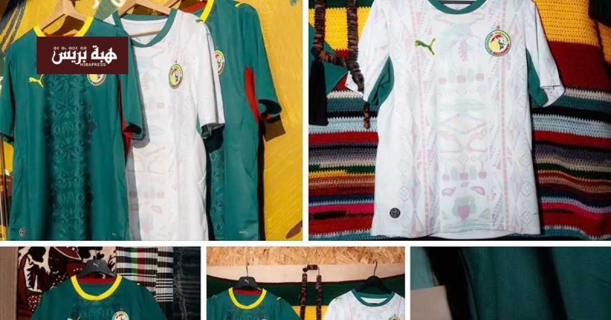 صورة لقميص منتخب السنغال الجديد باللون الأسود وعليه نجمة واحدة