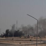 منظومة دفاع جوي كويتية تتصدى لهجمات صاروخية ومسيرات معادية في سماء الكويت فجر الأحد.