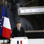 Le président Emmanuel Macron prononce un discours sur la dissuasion nucléaire française devant un public européen.