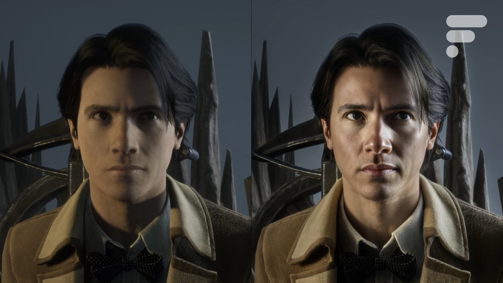 DLSS 5 : Le Rendu Neuronal de Nvidia Révolutionne l'Expérience de Jeu sur PC 3 Capture d'écran d'un jeu vidéo (Hogwarts Legacy) montrant des graphismes améliorés par le DLSS 5, avec un personnage au premier plan et un environnement détaillé en arrière-plan.