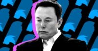 Illustration of Elon Musk with Twitter bird logo, representing the legal fallout from his tweets that impacted investor confidence.