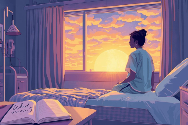 Beyond 'Why Me?': Embracing the Liberating Power of 'What Now?' 9 A person reflecting on a challenging situation, finding clarity and direction by asking 'What now?'