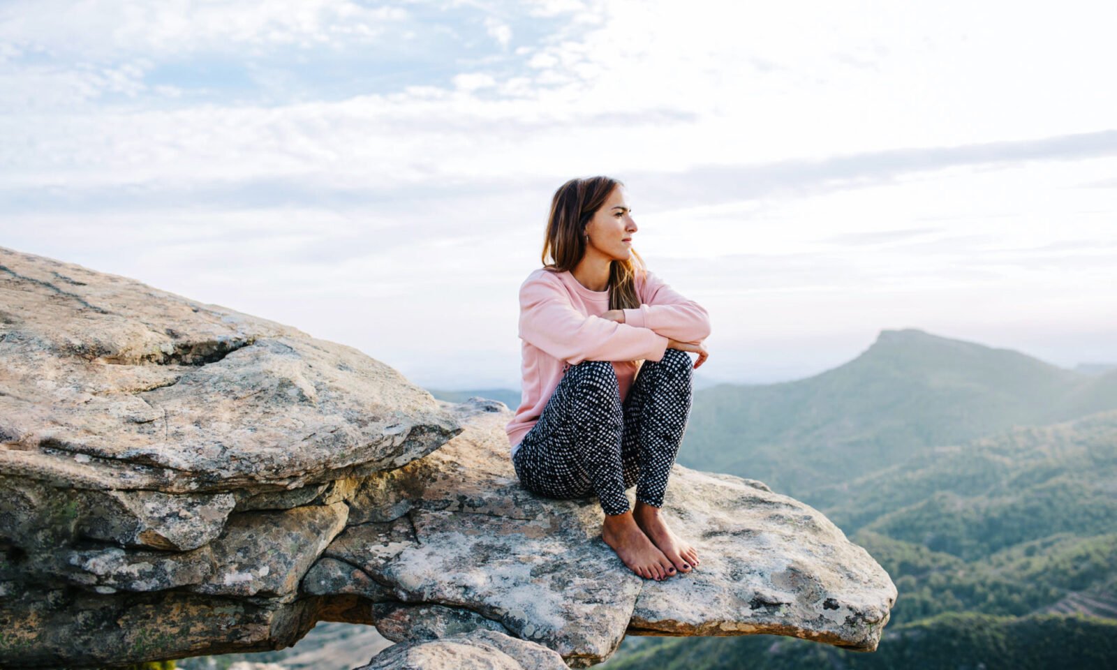 An older person meditating peacefully, symbolizing emotional regulation and brain health