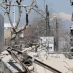 Image illustrant le conflit au Moyen-Orient, avec des éléments symbolisant l'Iran, Israël et les tensions régionales.