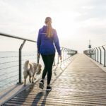An active senior person exercising outdoors, symbolizing healthy aging and cognitive vitality.