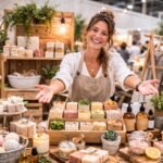 Stop the Stroll: Designing a Market Stall That Demands Attention 8 A vibrant, well-designed market stall attracting a crowd of engaged visitors.