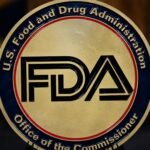 FDA logo displayed at a news conference