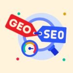 Du SEO au GEO : les marques appelées à adapter leur stratégie digitale à l’essor de l’IA 8 Illustration d'une interface d'agent conversationnel IA avec des éléments de recherche et de données, symbolisant la transition du SEO au GEO.