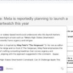 Screenshot of Grammarly's 'Expert Review' AI feature showing suggestions attributed to a named expert.