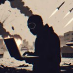 Cyber Frontline Erupts: 149 Hacktivist Attacks Rock Global Organizations Amidst Middle East Tensions 2 Digital map showing cyberattack hotspots across the Middle East and Europe, symbolizing hacktivist activity.