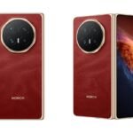 Honor Magic V6 foldable smartphone showcasing its slim profile and sleek design.