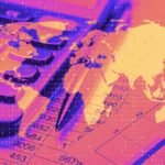 A globe with business graphs, symbolizing international startup expansion and financial complexities.