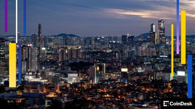 Seoul's Stock Market Rout: The Unforeseen Catalyst for Crypto's Resurgence 9 South Korean Kospi stock market chart showing a sharp decline, juxtaposed with a rising cryptocurrency chart, illustrating the market rotation.