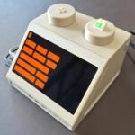 The M2x2 super-sized Lego computer brick desktop PC with a Mac Mini inside, featuring a touchscreen and functional studs.