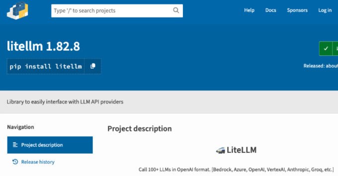 Illustration of a digital supply chain under attack, with malicious code infiltrating a Python package.