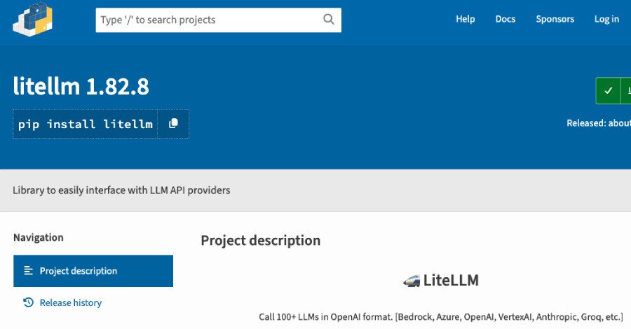 Illustration of a digital supply chain under attack, with malicious code infiltrating a Python package.
