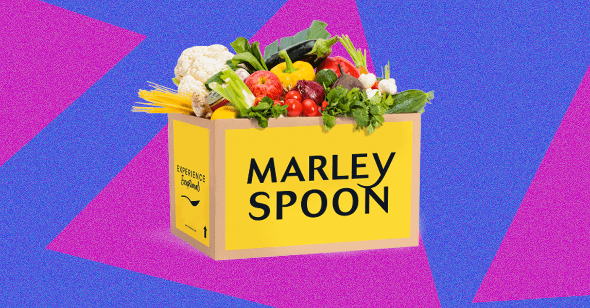 Marley Spoon meal kit ingredients and packaging