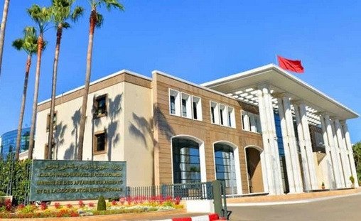 Carte du Moyen-Orient avec le Maroc en surbrillance, symbolisant la protection des ressortissants.