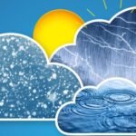 Météo Maroc : les prévisions du vendredi 20 mars 2026 6 Carte météorologique du Maroc avec des symboles de pluie, neige et vent pour le 20 mars 2026