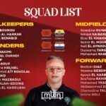 Morocco national football team coach Mohamed Ouahbi announcing his squad