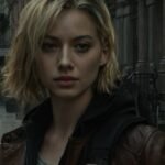 Comparison image showing a video game character before and after Nvidia DLSS 5 generative AI enhancement, highlighting visual changes.