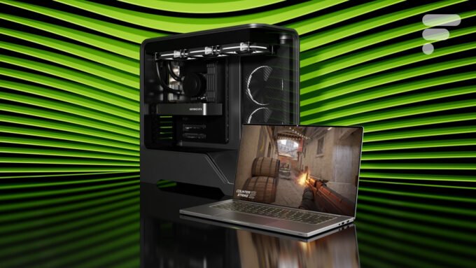 Rendu conceptuel d'une carte graphique Nvidia GeForce RTX 5050, symbolisant l'innovation et les défis du marché.