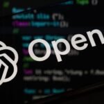 Abstract image representing AI and defense, with glowing lines connecting a brain-like structure to a shield or military emblem.