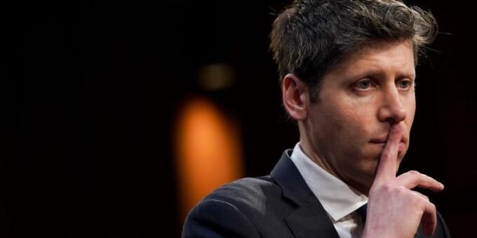 Illustration of OpenAI logo with a Pentagon building in the background, symbolizing the conflict of interest.