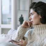 A thoughtful woman, representing the mental challenges and quest for clarity during perimenopause.