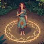 The Inner Compass: How Self-Awareness Redefines Personal Boundaries 8 A person meditating or reflecting, surrounded by a subtle, protective light, symbolizing inner peace and strong personal boundaries.